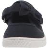 The Children’s Place girls Uniform Bow Strap Canvas Sneakers(Navy Bow)