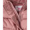 The Children’s Place girls Water and Wind Resistant Hooded Zip Front Mid Length Puffer Jacket, Faux Fur Lined(Precious Pink)