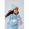 The Children’s Place girls Water and Wind Resistant Hooded Zip Front Puffer Jacket, Microfleece Lined(Blue Iridescent)