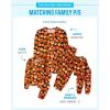 The Children’s Place unisex-baby And Kids, Sibling Matching, Holiday Pajama Sets, Cotton(Pumpkin Allover)