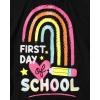 The Children’s Place,Girls,School,Learning Short Sleeve Graphic T-Shirts,3 Pack(First Day of School/Rainbow/Cat Books)