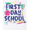 The Children’s Place,Girls,School,Learning Short Sleeve Graphic T-Shirts,3 Pack(Paint Face/Love/First Day of School)