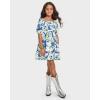 The Children’s Place,Short Sleeve Fashion Dress(Renew Blue Floral)
