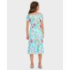 The Children’s Place,Short Sleeve Fashion Dress(Tropical Prints)