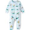 The Children’S Place Baby-Boys And Toddler Long Sleeve 100% Cotton Zip-Front One Piece Footed Pajamas(Blue Planes)