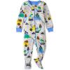 The Children’S Place Baby-Boys And Toddler Long Sleeve 100% Cotton Zip-Front One Piece Footed Pajamas(Dino Construction)