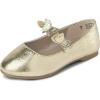 The Children’S Place Baby-Girls And Toddler Closed Toe Ballet Flats(Metallic Gold)
