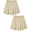 The Children’S Place Girls Ponte Knit Pull On Skort(Sandy 2 Pack)