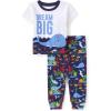 The Children’s Place Baby And Toddler Boys Dino Snug Fit Cotton Pajamas(Dream Big)
