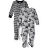 The Children’s Place Baby And Toddler Boys Striped Snug Fit Cotton One Piece Pajamas 3-Pack(Sketchy Dinos 2-pack)