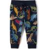 The Children’s Place Baby Boy and Toddler Fleece Jogger Pants(Blue Dino)