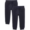 The Children’s Place Baby Boys’ Active Fleece Jogger Pants(New Navy 2 Pack)