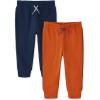The Children’s Place Baby Boys’ Active Fleece Jogger Pants(Sunstone/Tidal 2-pack)