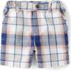 The Children’s Place Baby Boys Chino Shorts(Coral Sea Plaid)