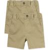 The Children’s Place Baby Boys Chino Shorts(Flax 2-pack)
