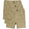 The Children’s Place Baby Boys Chino Shorts(Flax 3-pack)
