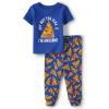 The Children’s Place Baby Boys’ Snug Fit 100% Cotton Short Sleeve Top and Pants 2 Piece Pajama Set(Pizza Slice)