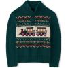 The Children’s Place Baby Boys’ and Toddler Long Sleeve Mock Neck Pullover Sweater(Balt Green Train)
