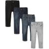 The Children’s Place Baby Boys’ and Toddler Skinny Jeans(Tide Pool/Gray 2-pack)