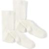 The Children’s Place Baby Girls And Toddler Cable Knit Tights(White 2-pack)