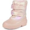 The Children’s Place Baby Girls’ Faux Fur Trim Snow Boot(Pink)