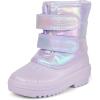 The Children’s Place Baby Girls’ Faux Fur Trim Snow Boot(Purple)