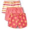 The Children’s Place Baby Girls’ and Toddler Assorted Knit Shorts(Coral Beach 3-pack)