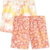 The Children’s Place Baby Girls’ and Toddler Assorted Knit Shorts(Pretty Peach 2-pack)