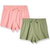 The Children’s Place Baby Girls’ and Toddler Assorted Knit Shorts(Rose/Olive)