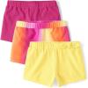 The Children’s Place Baby Girls’ and Toddler Assorted Knit Shorts(Yellow Ombre 3-pack)