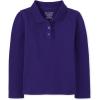 The Children’s Place Baby Girls’ and Toddler Long Sleeve Ruffle Pique Polo(Regal Violet Single)