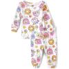 The Children’s Place Baby Girls’ and Toddler Short Sleeve Top and Pants Snug Fit 100% Cotton 2 Piece Pajama Set(Birthday)