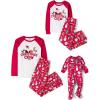 The Children’s Place Baby and Family Matching Fleece Holiday Pajama Set(Red Xmas Crew ’24)