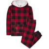 The Children’s Place Baby and Family Matching Fleece Holiday Pajama Set(Red/Black Check)