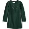 The Children’s Place Baby and Toddler Girls’ Long Sleeve Sweater Dress(Forest Green)