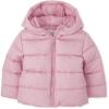 The Children’s Place Baby and Toddler Girls’ Medium Weight Wind-Resistant, Water-Resistant Puffer Jacket(Rose Quartz)