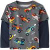 The Children’s Place Baby-Boys and Toddler Layered Long Sleeve T-Shirt(Black Ice)