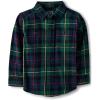 The Children’s Place Baby-Boys and Toddler Long Sleeve Plaid Flannel Button Up Shirt(Spruce Plaid)