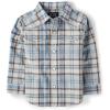 The Children’s Place Baby-Boys and Toddler Poplin Long Sleeve Button Down Shirt(Western Plaid)