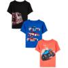 The Children’s Place Baby-Boys and Toddler Sports,Cars,Trucks Short Sleeve Graphic T-Shirts,3 Pack(Fire Truck/Truck/Cars)