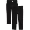The Children’s Place Baby-Girls And Toddler Girls Ponte Knit Pull On Jeggings(Black 2-pack)