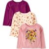 The Children’s Place Baby-Girls and Toddler Assorted Long Sleeve Knit Shirts(Pink Kiss Harvest 3-pack)