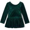 The Children’s Place Baby-Girls and Toddler Casual Dress, Long Sleeve(Balt Green Velour)