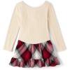 The Children’s Place Baby-Girls and Toddler Casual Dress, Long Sleeve(Red Ochre Plaid)