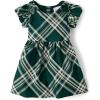 The Children’s Place Baby-Girls and Toddler Dressy Dress, Short Sleeve(Balt Green Plaid)