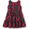 The Children’s Place Baby-Girls and Toddler Dressy Dress, Short Sleeve(Red Plaid)