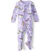 The Children’s Place Baby-Girls and Toddler Long Sleeve Zip-Front Snug Fit 100% Cotton 1 or 2 Piece Set(Lavender Rainbows)