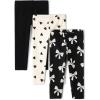 The Children’s Place Baby-Girls and Toddler Printed Leggings, Multipacks(Bows/Black/Hearts 3-pack)