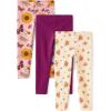The Children’s Place Baby-Girls and Toddler Printed Leggings, Multipacks(Pink Kiss 3-pack)