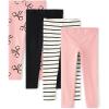 The Children’s Place Baby-Girls and Toddler Printed Leggings, Multipacks(Pink Kiss 4-pack)